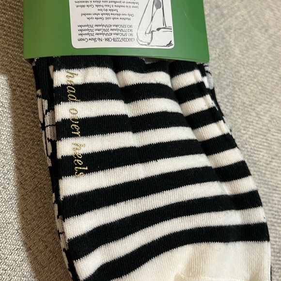Kate Spade 3 pair No Show Socks - Animal Print, Stripes & Spade Flowers - Picture 4 of 4